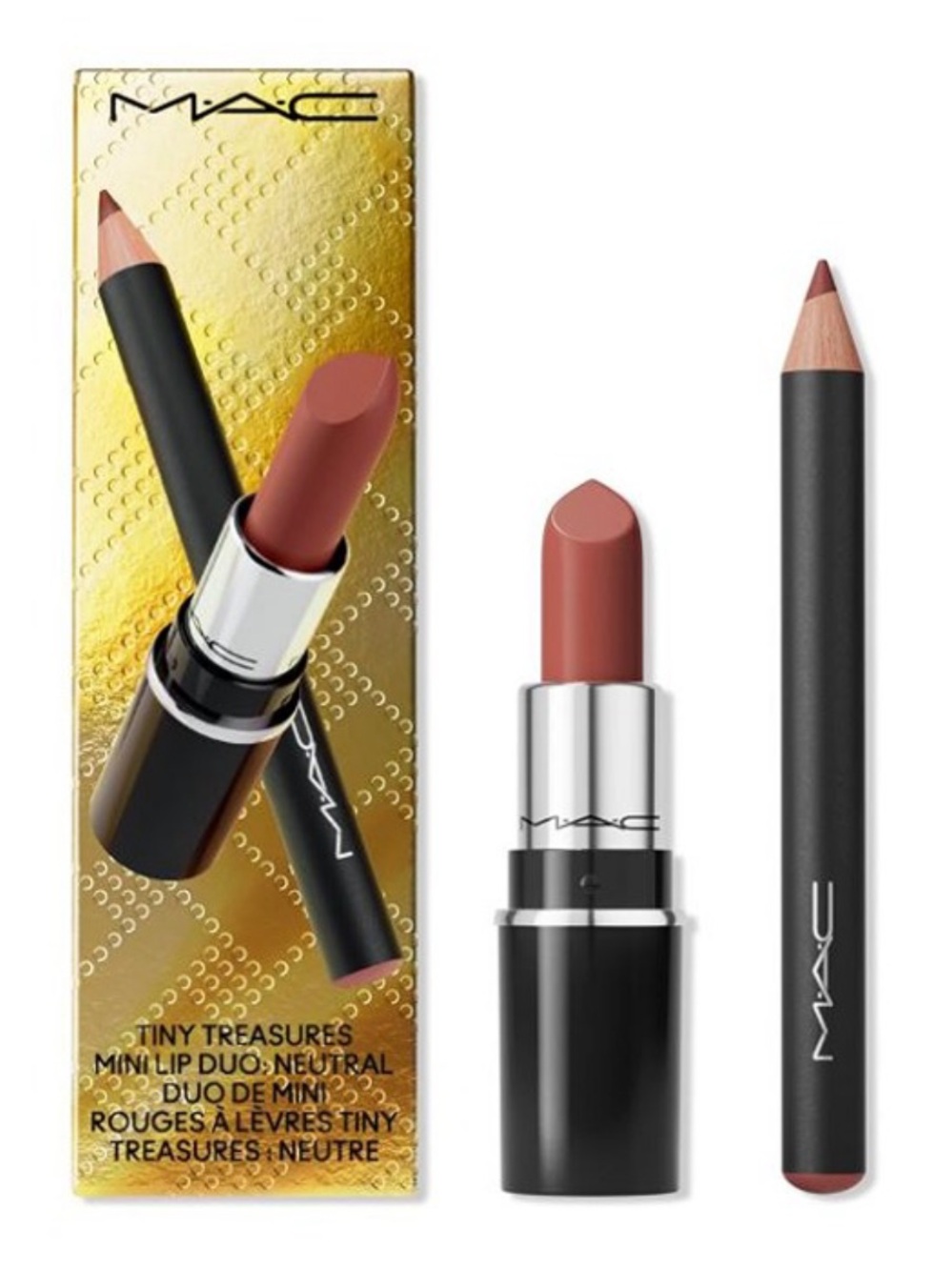 MAC Tiny Treasures Mini Lipstick + Lip Liner/Pencil Set - WHIRL & POSH PIT - NIB